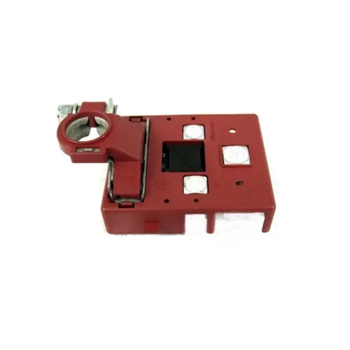 Renault Megane II gyári új pozitív akkumulátor saru biztosítékokkal (fekete főbiztosítékkal) 2003-2008-ig Alacsony ár